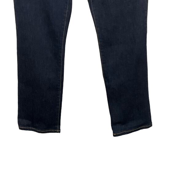 Lauren Ralph Lauren Womens Jeans Classic Straight Leg Mid Rise Dark Blue Rinse 6 - Picture 7 of 14